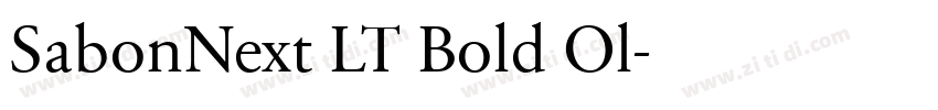 SabonNext LT Bold Ol字体转换